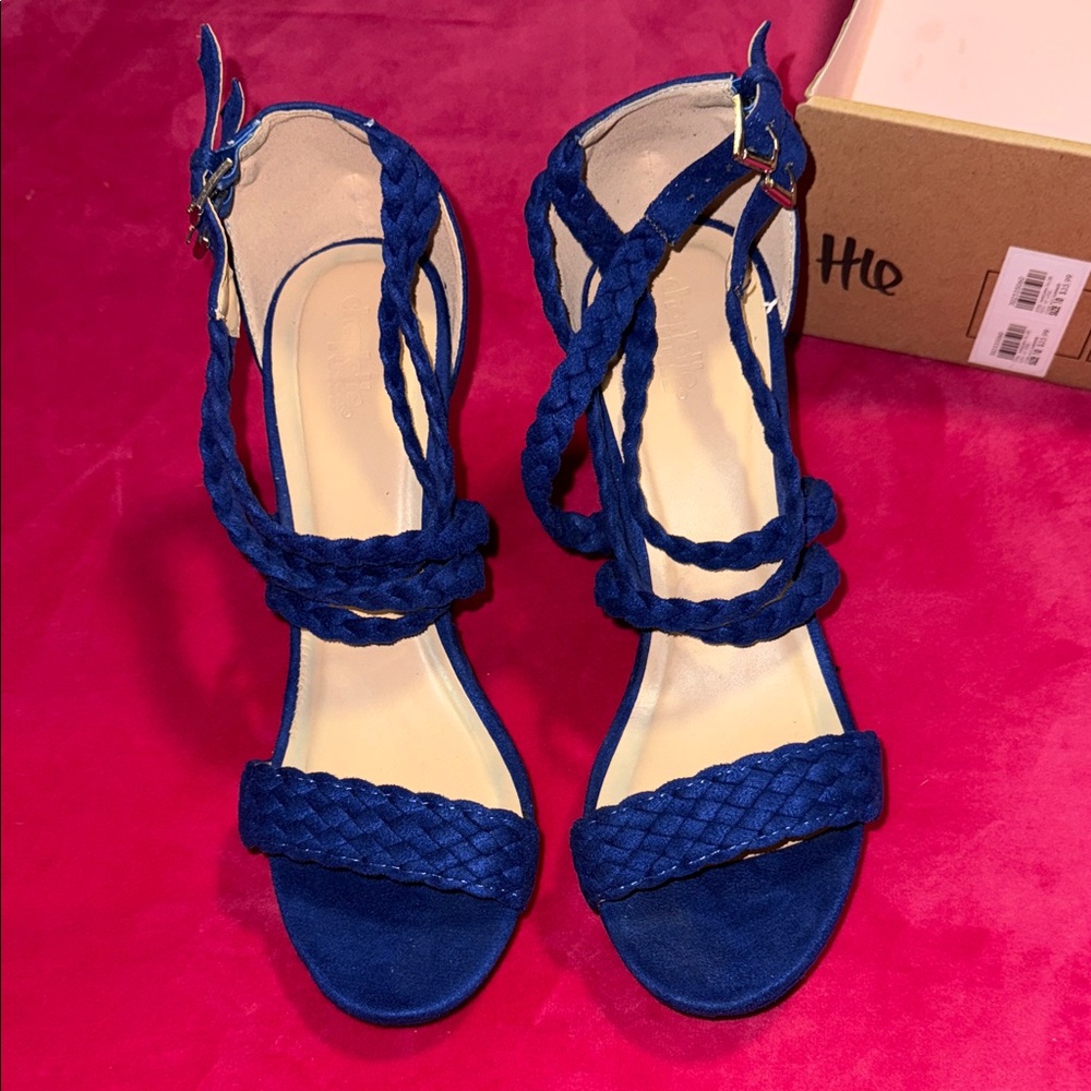 Charlotte Russe Royal Blue Braided Sandals